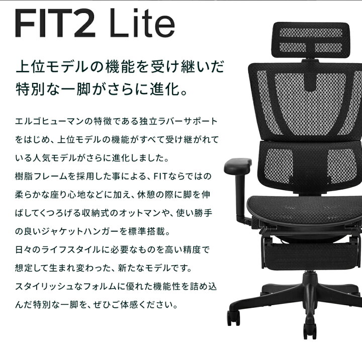 楽天市場】【特約店メーカー完成品・在庫品は即納可】Ergohuman FIT2 