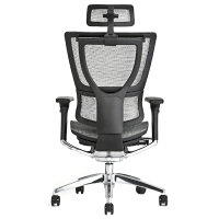 【完成品】エルゴヒューマンフィット(ErgohumanFit)/ヘッドレスト付【梱包材を無料で処分】【家財便配送】高機能メッシュチェア/オフィスチェア