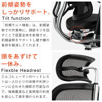 《期間中ポイント10倍!》【完成品】エルゴヒューマンプロオットマン内蔵型(ラチェット式オットマン高さ調節タイプ)【梱包材を無料で処分】【家財便配送】高機能メッシュオフィスチェア/EGP/オフィスチェアーOAチェアーデスクチェアー