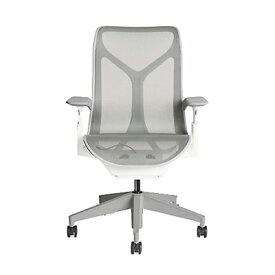 《正規店 メーカー保証対応可 梱包材回収 P5倍》Herman Miller ハーマンミラー コズムチェア Cosm ミドルバック フレーム:スタジオホワイト ハイトアジャスタブルアーム 高さ調節機付き 張地&ベース:ミネラル カーペット用キャスター リクライニングハード or ソフト