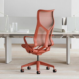 《正規店 メーカー保証対応可 梱包材回収 P5倍》Herman Miller ハーマンミラー コズムチェア Cosm ハイバック フレーム＆ベース＆アーム＆シート張地：ディップドインカラー(3色)からご選択 固定アーム キャスター：硬床・カーペット兼用 リクライニングハード or ソフト