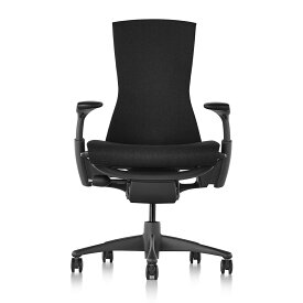 《正規店 メーカー保証対応可 梱包材回収 P5倍》Herman Miller ハーマンミラー エンボディチェア (CN122AWAA G1 G1 C7) シートタイプ：シンク C7キャスター Embody Chair グラファイトカラーベース グラファイトカラーフレーム シートカラー：ブラック（3SY12）