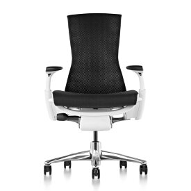 《正規店 メーカー保証対応可 梱包材回収 P5倍》Herman Miller ハーマンミラー エンボディチェア（Embody Chair）シートタイプ：バランスファブリック ポリッシュドアルミニウムベース ホワイトカラーフレーム