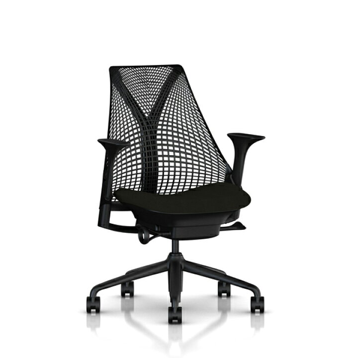 楽天市場 Herman Miller セイルチェア Sayl サスペンションミドルバック 高さ調節アーム付 シートカラー 背 ブラック 座 ブラックまたはノアール オリーブ よりご選択 ベース フレーム ブラック 梱包材を無料で処分 家財便配送 ハーマンミラー正規品