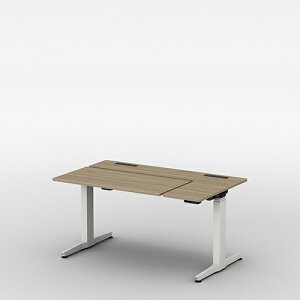 【okamura】REGAS(リーガス)電動昇降デスク L型水平天板タイプ 幅1400(実寸1350) 奥800 タイプ 本体(脚)カラー ホワイト or ブラック 天板プライズウッド インジゲータ有