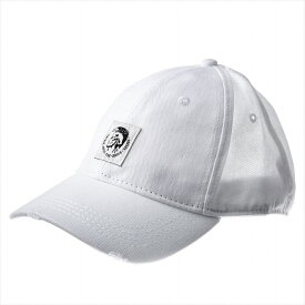 ディーゼル メンズ キャップ 帽子 野球帽 DIESEL 00SHHZ 0NAUI 100 ホワイト ブラック カジュアル ブランド 紫外線対策 日焼け防止 誕生日 プレゼント ギフト 送料無料