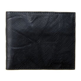 ディーゼル 財布 二つ折り財布 メンズ ブラック DIESEL X05373 P0517 H1669 誕生日 ブランド かっこいい プレゼントにも 高級 20代 30代 40代 50代 60代