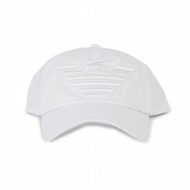 エンポリオアルマーニ EMPORIO ARMANI キャップ メンズ帽子 627522 CC995 00010 ホワイト メンズ BASEBALL 誕生日 ブランド かっこいい プレゼントにも 高級 ポイント消化