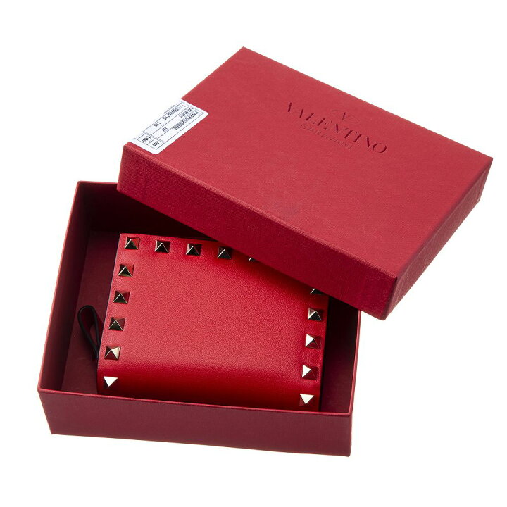 楽天市場】ヴァレンティノ レディース 二つ折り財布 レッド VALENTINO  