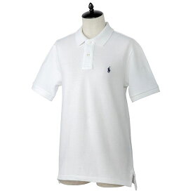 ラルフローレン メンズ ボーイズライン ポロシャツ ホワイト RALPH LAUREN 323603252 004 半袖 無地 ブランド プレゼント 誕生日【ボーイズライン】
