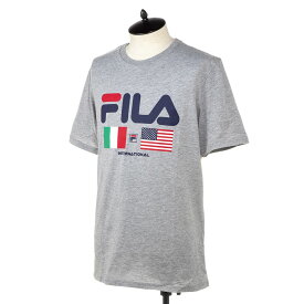 フィラ メンズ Tシャツ FILA LM913786 073 グレー 半袖 部屋着 ブランド ルームウェア 誕生日 プレゼント