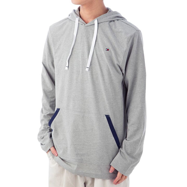 楽天市場 トミーヒルフィガー メンズ ロンt パーカー Tommy Hilfiger 09t3633 004 グレー 部屋着 カジュアル ブランド 誕生日 プレゼント 代 30代 40代 50代 60代 インポートブランド オフプライス