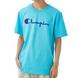 チャンピオン メンズ Tシャツ CHAMPION GT19Y08254 QQC ライトブルー 半袖 部屋着 ブランド 誕生日 プレゼント