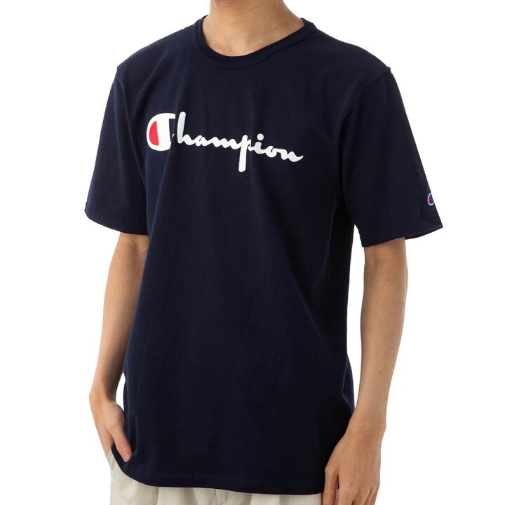 楽天市場 チャンピオン メンズ Tシャツ Champion Gt23hy 031 ネイビー 半袖 部屋着 ブランド 誕生日 プレゼント インポートブランド オフプライス