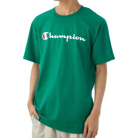 チャンピオン メンズ Tシャツ CHAMPION GT23HY07718 YUT グリーン 半袖 部屋着 ブランド 誕生日 プレゼント