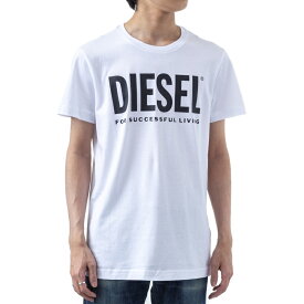 ディーゼル メンズ Tシャツ 00SXED 0AAXJ 100 ブラック、ホワイト DIESEL 半袖 ブランド かっこいい 誕生日 プレゼント