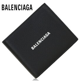 バレンシアガ メンズ 二つ折り財布 BALENCIAGA 594315 1IZI3 1090 ブラック 本革 さいふ ミニウォレット プレゼント 20代 30代 40代 送料無料