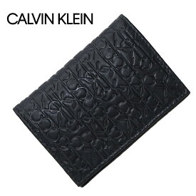 【10%OFF!SS期間中】カルバンクライン メンズ カードケース Calvin Klein 79466 BLACK ブラック 本革 プレゼント 10代 20代 30代 40代 送料無料