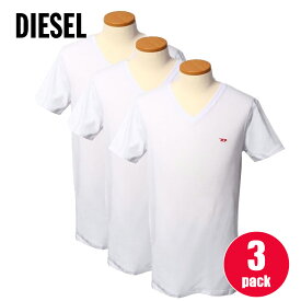 ディーゼル アンダーウェア 肌着 Tシャツ Vネック 00SHGU 0WAVC 100 ホワイト メンズ カジュアル スリム 誕生日 プレゼント ギフト 20代 30代 40代 50代 送料無料