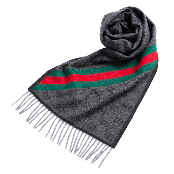 楽天市場 5 Offクーポン8 1 配布 グッチ マフラー メンズ レディース 4色 3gb18 Gg柄 ライン ウール アルパカ グレー サンド 黒 ブルー Gucci 男性 女性 大判 彼氏 彼女 プレゼント おしゃれ ペア カップル 上品 柄 ギフト クリスマス インポートブランド