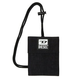 ディーゼル メンズ 三つ折り財布 ネックストラップ X08102 P3383 T8013 BLACK ブラック DIESEL