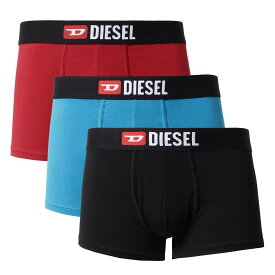 ディーゼル 3Pボクサーパンツ 00ST3V 0WAWD E5246 XL ブラック/ライトブルー/レッド メンズ DIESEL