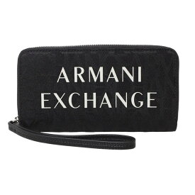 アルマーニエクスチェンジ ラウンドファスナー長財布 948451 CC708 00020 Black メンズ ARMANI EXCHANGE