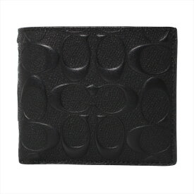 コーチアウトレット 二つ折り財布 CR459 BLK ブラック COACH OUTLET