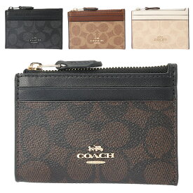 コーチアウトレット コインケース レディース CW870 COACH OUTLET 財布 カードケース シグネチャー ミニ財布 メンズ ウォレット