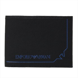 エンポリオアルマーニ 二つ折り財布 Y4R165 Y731E 80001 Black EMPORIO ARMANI