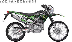 �J���T�L KAWASAKI KLX230R KLX230RS �K�� �I���W�i�� �X�e�b�J�[ �f�J�[�� 2020 2021 2022 2023 �o�C�N�p �I�t���[�h�o�C�N