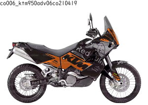 KTM 950 990 ADVENTURE �K�� �I���W�i�� �X�e�b�J�[ �f�J�[�� 2006 2007 2008 2009 2010 2011 2012 2013 �o�C�N�p �I�t���[�h�o�C�N �A�h�x���`���[�o�C�N