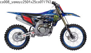���}�n YAMAHA YZ250F �K�� �I���W�i�� �X�e�b�J�[ �f�J�[�� 2024 2025 2026 �o�C�N�p �I�t���[�h�o�C�N
