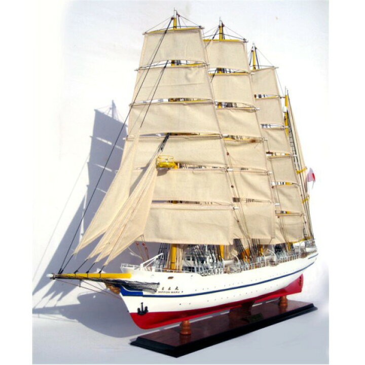 楽天市場】木製手作り・大型帆船模型 新日本丸 95cm 【 完成品 】【RCP 