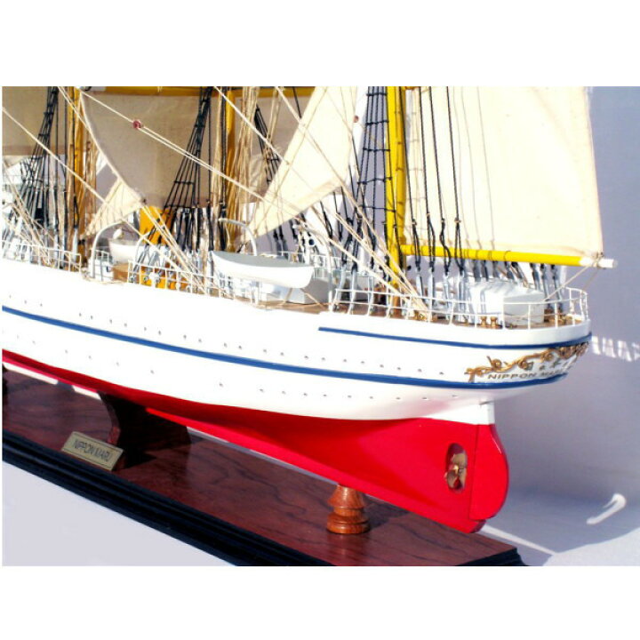楽天市場】木製手作り・大型帆船模型 新日本丸 95cm 【 完成品 】【RCP 