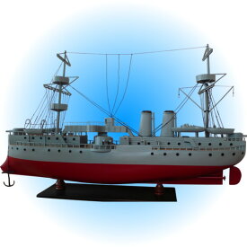 木製手作り・大型帆船模型 戦艦鎮遠（ちんえん/Chen Yuen）100cm 【 完成品 】【RCP】 【代金引換不可】 /送料無料