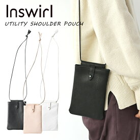 【Inswirl 鹿革 PORTRAIT TOTE BAG インスワール ILUXF03 UTILITY SHOULDER POUCH ユーティリティ ショルダー】 ポーチ サコッシュ 鞄 かばん カバン バッグ バック レザー 本革 女性 レディース ユニセックス 国内生産 made inJapan メイドインジャパン