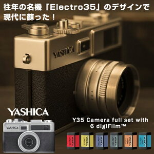 YASHICA Y35 tBS6t Camera full set with 6 digiFilm tRv[gZbg VJ J tBJ SDJ[h ɕۑ\ Electro35  g  킢 RpNg@ 
