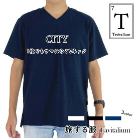 【SDGs】TVで紹介 土に還るTシャツ タビタリウム CITY 半袖 吸水 速乾 機能性 天竺編み Vネック オーガニックコットン 堆肥分解性ポリエステル サイズ展開 XS/S/M/L/XL/XXL/XXXL 色 白/紺/黒 日本製