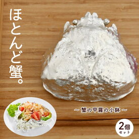 蟹の甲羅の小鉢　2枚セット 小鉢 海鮮 かに カニ 海鮮 専用 皿 食器 器 うつわ錫 すず 錫製 殺菌 お酒好き カップル 夫婦 プレゼント お祝い 祝い ギフト 面白い 変わった 珍しい