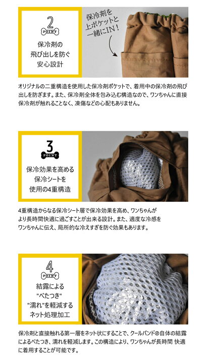 楽天市場】クールバンド + 保冷剤5個セット！ 犬 クール バンダナ 