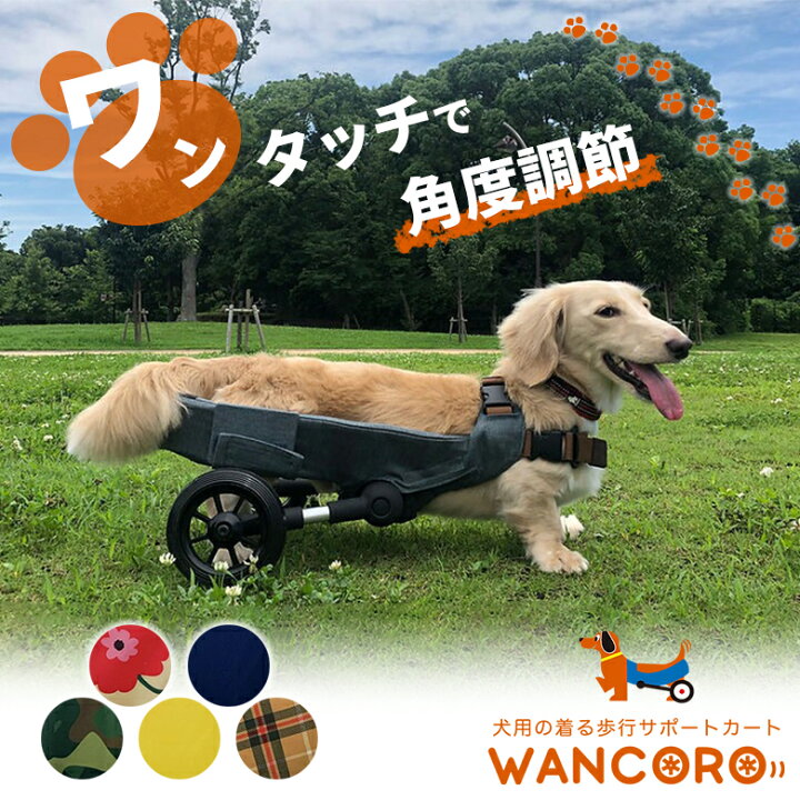 楽天市場】犬用車椅子 WANCORO ワンタッチ サイズ調整 小型 サポート  
