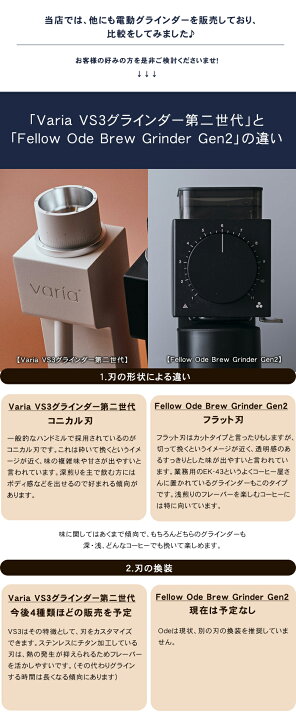 楽天市場】Varia VS3 グラインダー【珈琲豆の特典付！】ヴァリア 
