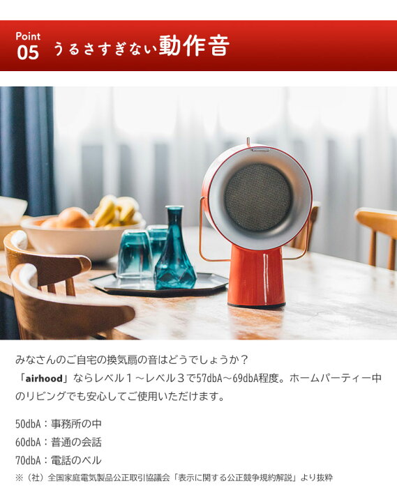 楽天市場】Airhood エアフード 卓上レンジフード 卓上換気扇 煙 油 