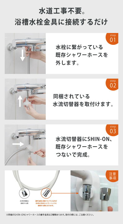 楽天市場】SHIN-ON シャワーセット 全身シャワー シャワー シャワー  