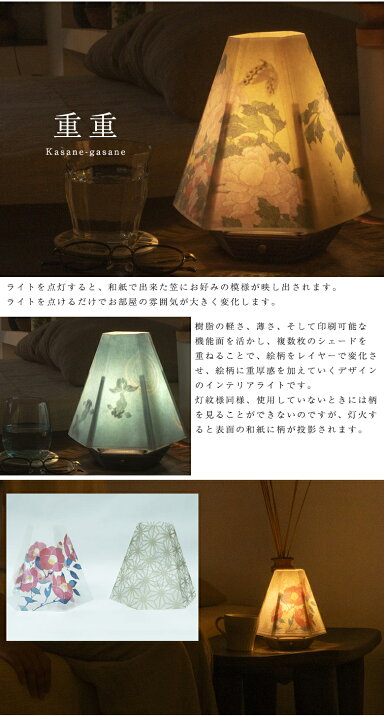 楽天市場】樹脂灯 灯紋様 重重 観月 和照明 和風照明 和紙ライト 和紙 