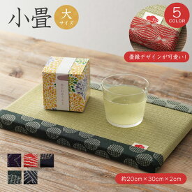 小畳 大サイズ 約20cm×30cm×2cm 松葉畳店 ミニ畳 小型 MATSUBABERI 畳み 畳 へり 畳材 畳縁 いぐさ い草 雛飾り 雛人形 ひな人形 お正月の鏡餅 花台 展示用畳 長方形 コンパクト おしゃれ 可愛い インテリア 物置き 映える 和 和風 和調 Kodatami 日本製
