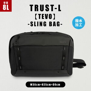 TRUST-L TEVO SLING BAG �X�����O�o�b�O TRUST LEAGUE �g���X�g���[�O �g���X�g�G�� �e�B�[�{ �r�W�l�X �t�H�[�}�� �J�W���A�� ���� �t�F�X�i�[���g�� �u���b�N ��e�� ���[ �V�����_�[ �΂ߊ|�� �� ��