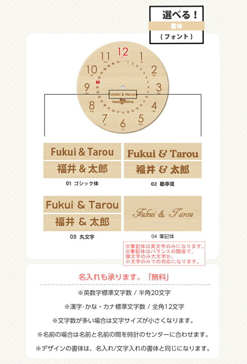楽天市場 あなただけのオリジナル メモリアル 掛け時計 365日 毎日を記念日に 名入れ対応 壁掛け時計 おしゃれ 木製 掛時計 日本製 結婚記念日 出産祝い 結婚祝い 誕生日 プレゼント もらって嬉しいモノ 想いを繋ぐ百貨店 Tsunagu