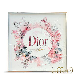アートパネル 水晶絵 ブランドオマージュ ディオール Dior インテリアフレーム おしゃれ 壁掛け パネル 額付き サロン エステ /KH4601